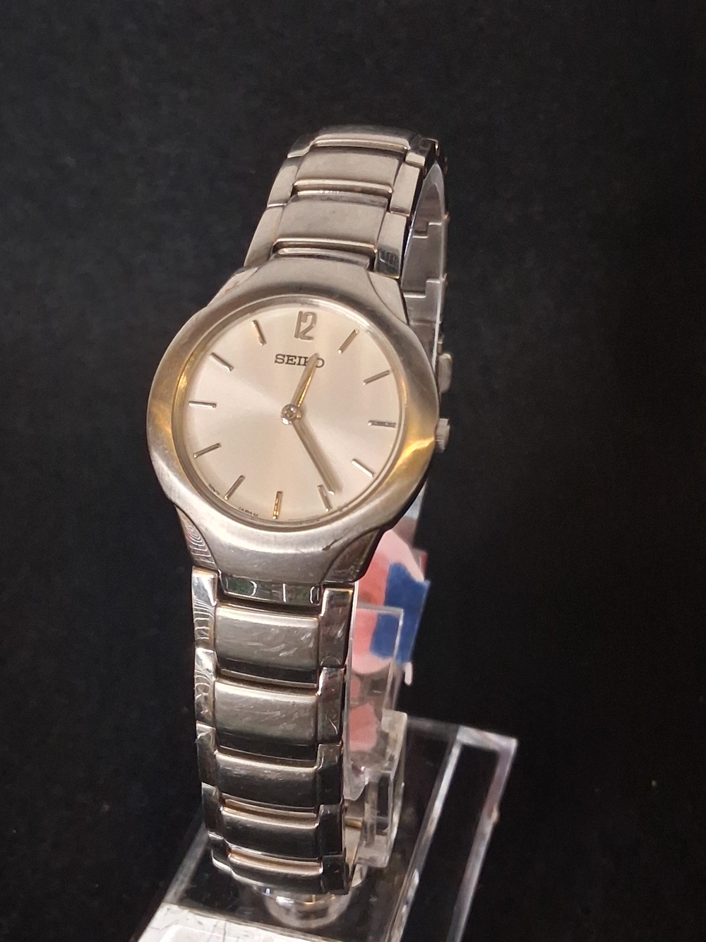 Seiko Silver Stainless Steel Women's Watch - Silver Dial